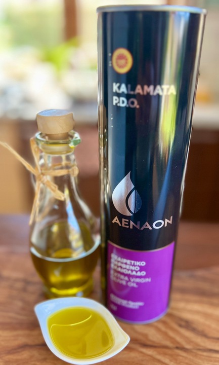 OLIWA Z OLIWEK EXTRA VIRGIN KALAMATA P.D.O. 1l PUSZKA AENAON GRECKA