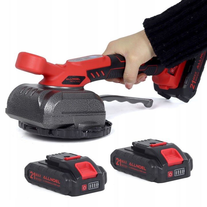 PRZYSSAWKA WIBRUJĄCA DO PŁYTEK WIBRATOR DO POZIOMOWANIA 2xAKU MOCNA 21V