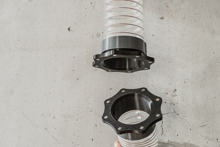 Szybkozłącze Magnetyczne SPIRO | Złącze Adapter Odciągu Trocin CNC | 100 mm