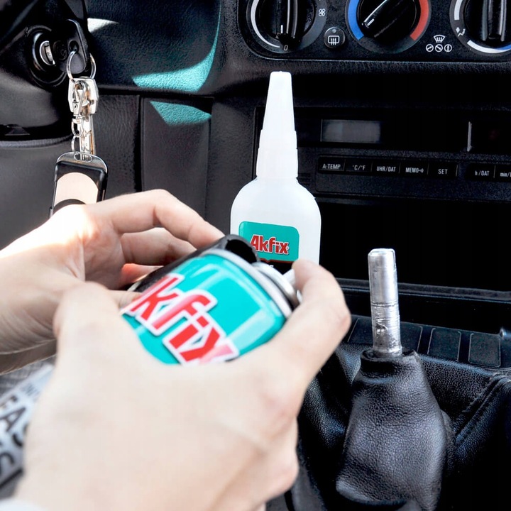 Klej cyjanoakrylowy z aktywatorem 65g +200ml Akfix