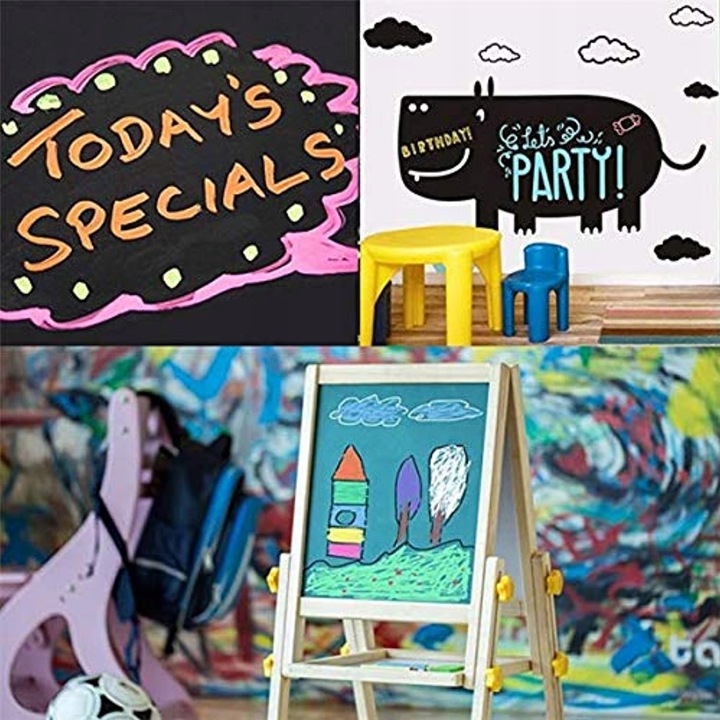 Markery kredowe do tablic szyb 8szt 6mm (C026)