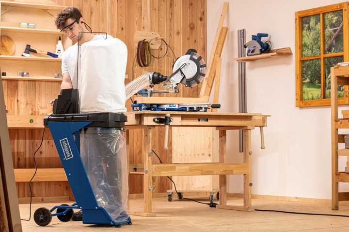 SCHEPPACH DC500 Odciąg wiórów trocin pyłu z drewna 75L duży 5906307901