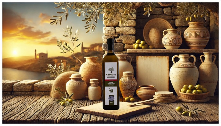 Oliwa z Oliwek Extra Virgin 1L Grecka NIEFILTROWANA Data 03/2027