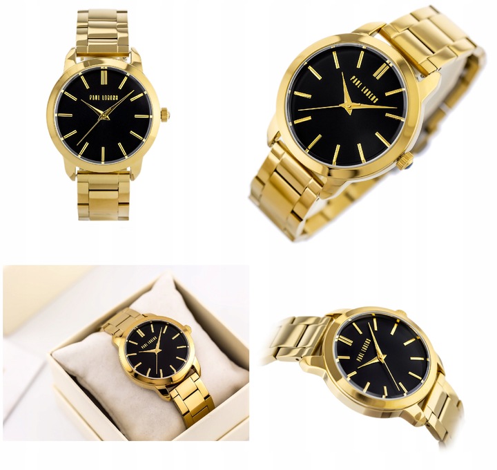 ZEGAREK DAMSKI PAUL LORENS ALICIA stalowy złoty +BOX GRAWER