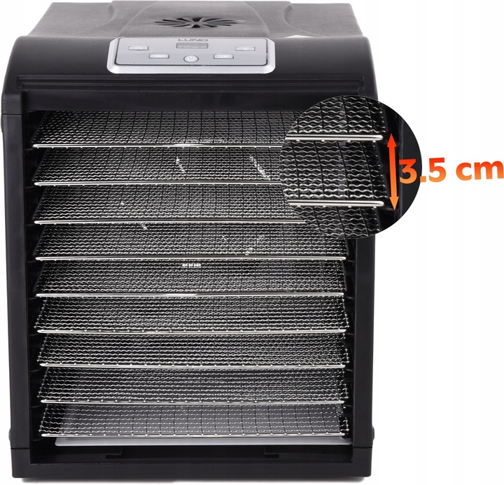 SUSZARKA SPOŻYWCZA DO GRZYBÓW OWOCÓW WARZYW ZIÓŁ MOCNA 700W 9 SIT LUND