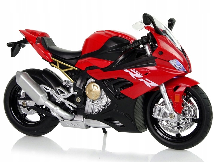 Motocykl Model BMW S1000RR Czerwony Dźwięk Światła