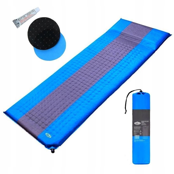 NILS Mata Samopompująca Turystyczna Materac Na Biwak 195x65 cm