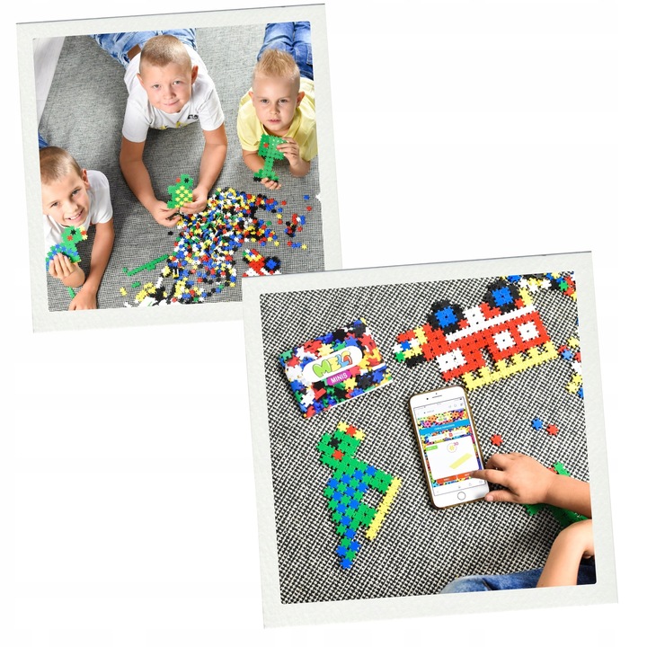 KLOCKI KONSTRUKCYJNE MINI WAFLE Meli Minis Pastel 1200 El PUZZLE MOZAIKA