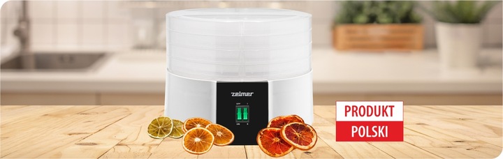 Suszarka spożywcza do grzybów Zelmer ZFD1010 520 W biała