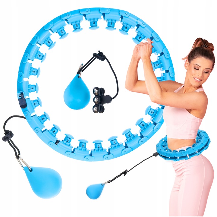 HULA HOP ODCHUDZAJĄCE Z OBCIĄŻENIEM OBCIĄŻNIKIEM SMART Z WYPUSTKAMI HULAHOP