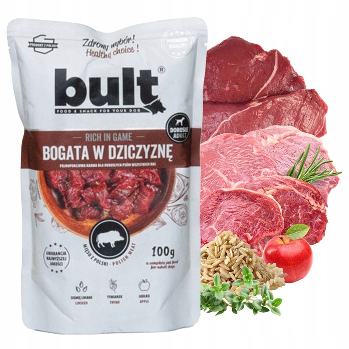 MOKRA KARMA DLA PSA BULT SASZETKI 30x 100g. MIĘSO ZESTAW MIX 6-SMAKÓW