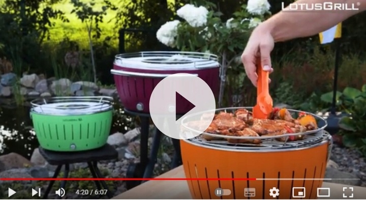 GRILL WĘGLOWY BEZDYMNY LOTUSGRILL PRZENOŚNY OGRODOWY STANDARD PLUS TORBA