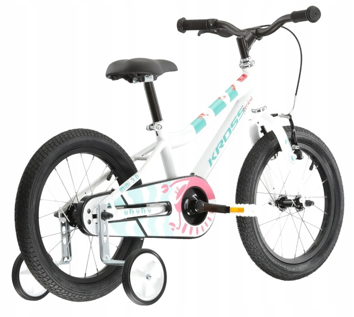 Rower dziecięcy 16" KROSS Mini 3.0 biały seledynowy R24