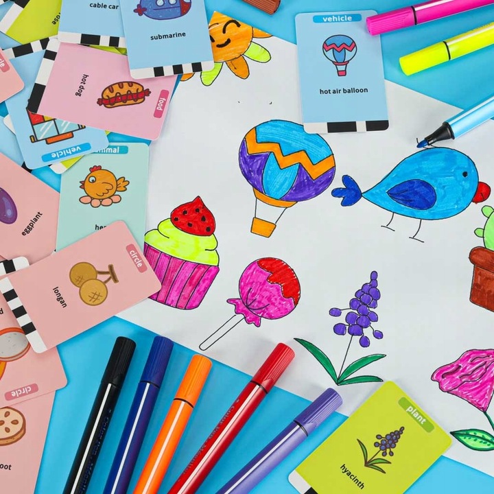 ROBOT RYSUJĄCY EDUKACYJNY FISZKI DO RYSOWANIA NAUKA RYSOWANIA