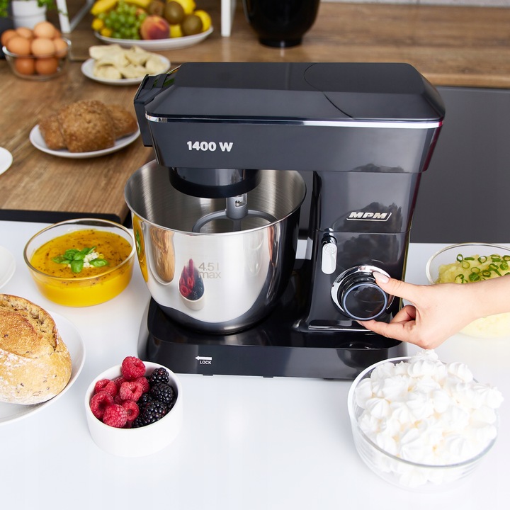 Robot planetarny kuchenny 3w1 mocny 3000W czarny MPM MRK-24