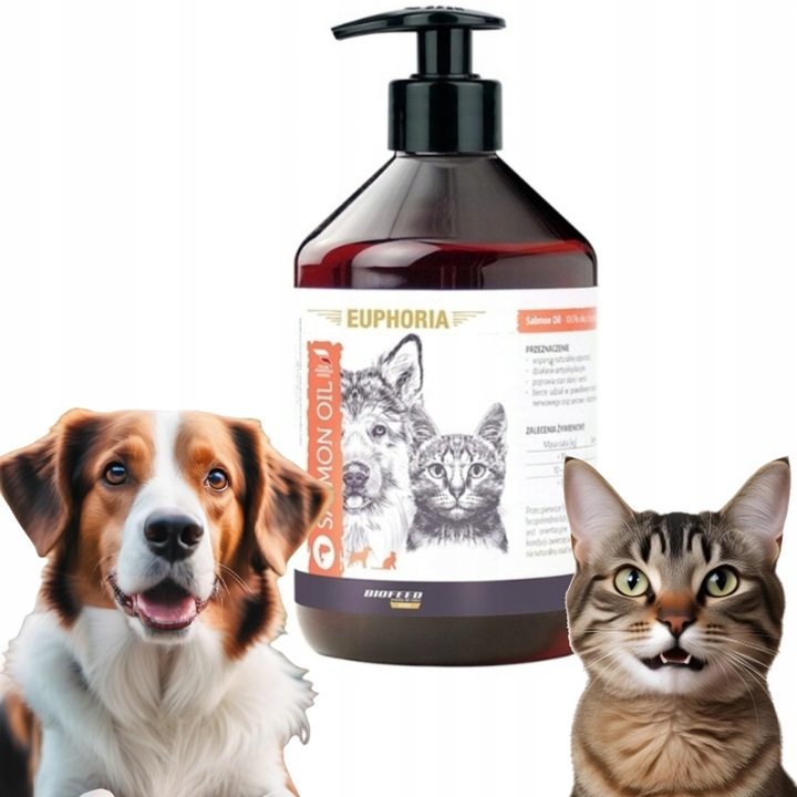 BIOFEED EUPHORIA Olej z łososia dla psa i kota 1l suplement diety