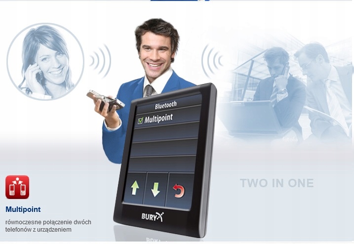 Bury CC9056 - samochodowy zestaw głośnomówiący LCD ISO Bluetooth do radia