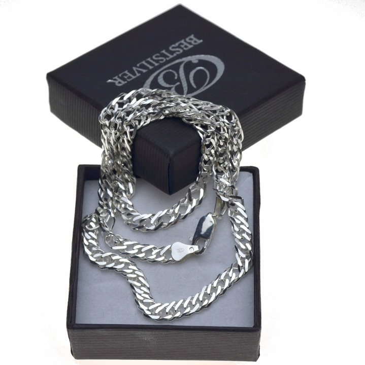 Łańcuszek srebrny ROMBO Męski 60cm Srebro 925 -50%