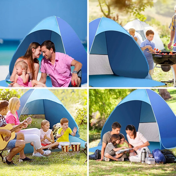 AUTOMATYCZNY NAMIOT PLAŻOWY NA PLAŻĘ SAMOROZKŁADAJĄCY 165x150x110 CM