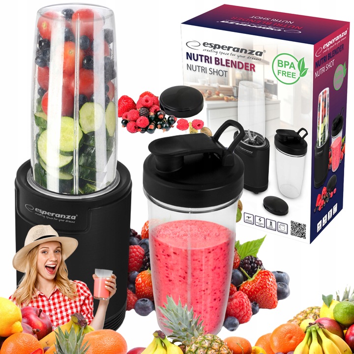 Blender kielichowy Esperanza Nutri Shot 6W1 700W