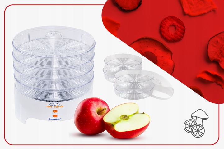 SUSZARKA DO GRZYBÓW OWOCÓW WARZYW ZIÓŁ NIEWIADÓW 500W PRODUKOWANA W POLSCE