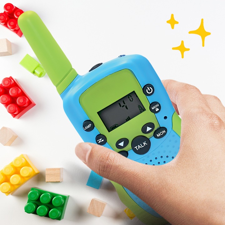 Walkie talkie dla dzieci duży zasięg zestaw 2szt krótkofalówka Łoki Toki