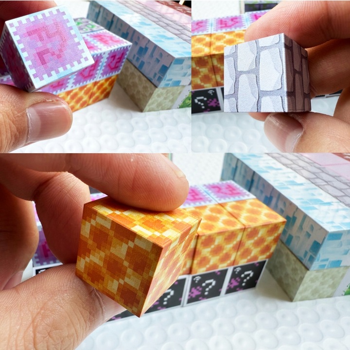 KLOCKI MAGNETYCZNE Minecraft DLA DZIECI ZABAWKA ZESTAW 100eL +3 FIGUREKA