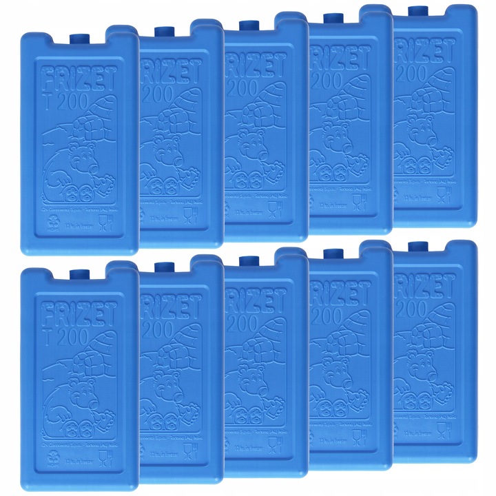 Wkłady chłodzące mrożące do lodówki plenerowej torby piknikowej 10x200ml