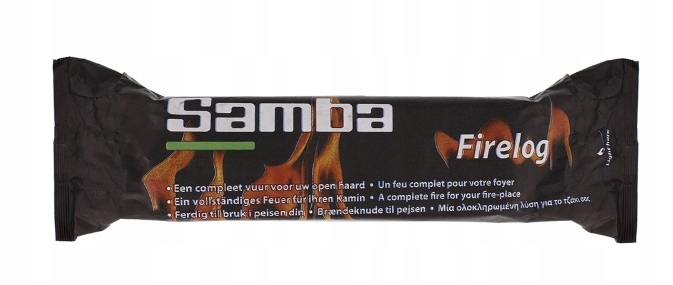 Podpałka Kominkowa SAMBA FIRELOG 1,1kg – Idealna na Zimę, 2-3h Palenia