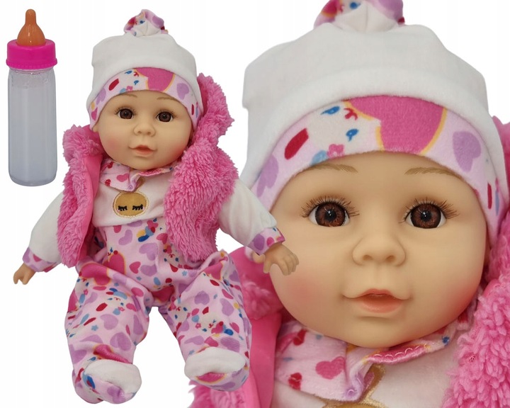 LALKA BOBAS MÓWI I ŚPIEWA POLSKI 35CM + Butelka_73