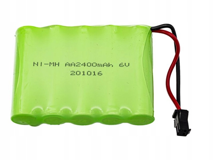 NIMH 6V 2400mAh Wtyczka JST SM AKUMULATOR do AUTA Terenowego HB P1401 P1402