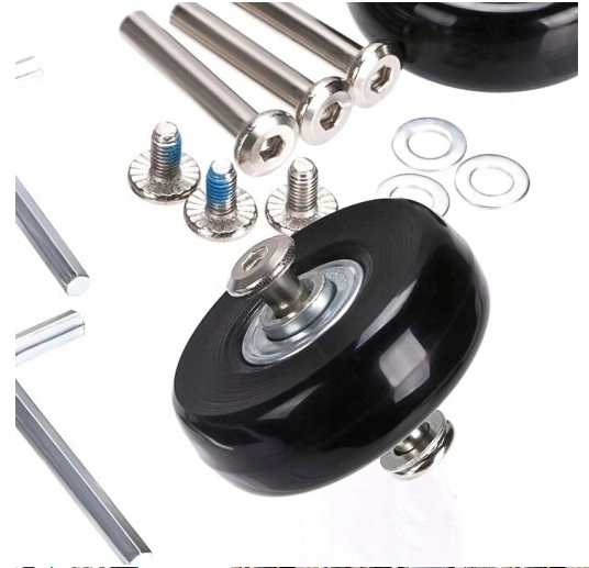 4 SZT ZESTAW KÓŁEK DO WALIZKI CZĘŚCI NAPRAWCZE BAGAŻY WALIZEK TOREB 50*18mm