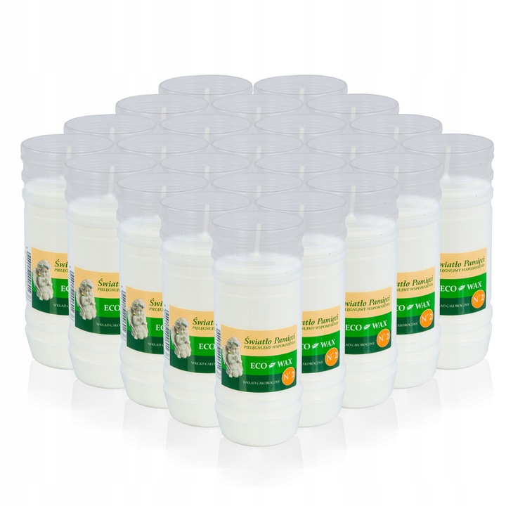 ZNICZE PARAFINOWE WKŁADY 2,5 dnia ECO Light 20 szt