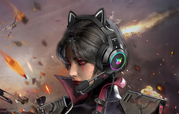 ONIKUMA K9 SŁUCHAWKI GAMINGOWE PRZEWODOWE NAUSZNE Z MIKROFONEM USB + 3.5MM