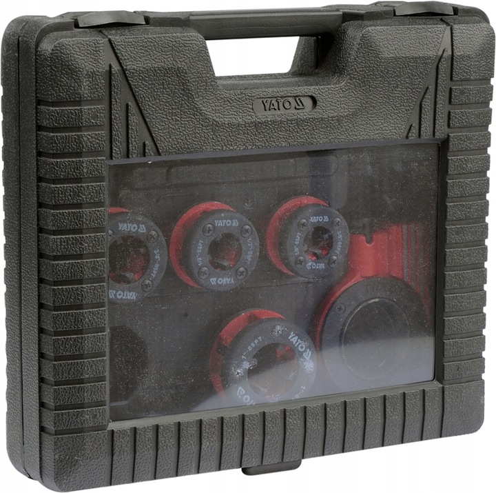 YATO GWINTOWNICA RĘCZNA Z SYSTEMEM GRZECHOTKOWYM DO RUR 4 GŁOWICE YT-29001