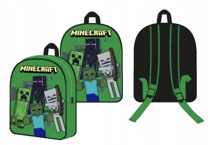 MINECRAFT PLECAK PRZEDSZKOLNY ORYGINALNY MOBY