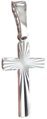 Łańcuszek srebrny 925 Krzyżyk Komplet (na PREZENT Komunia )