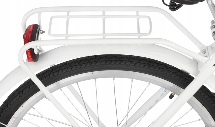 Rower miejski INDIANA Moena 26 cali damski Biały