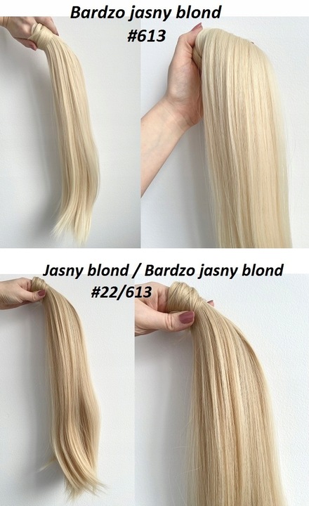 Doczepiany KUCYK kitka 60 cm jak Naturalne CAŁKOWICIE MATOWE ! Kolory