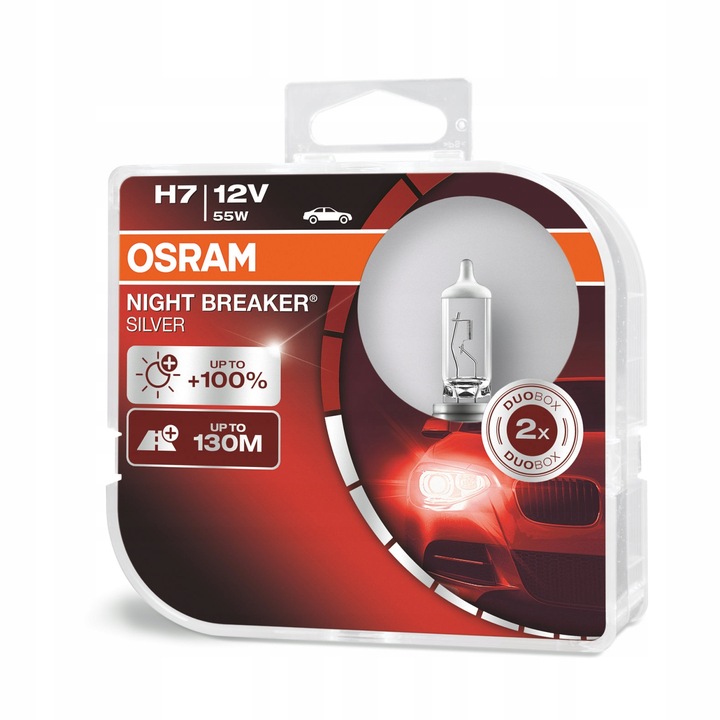 Osram Night Breaker Silver+100% H7 + Lampka USB