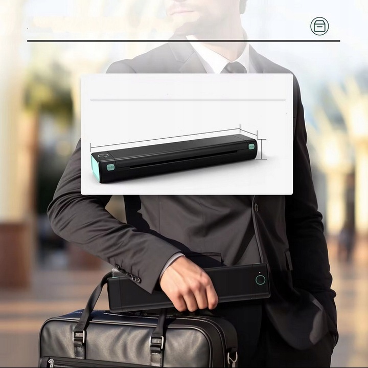 Przenośna termiczna drukarka Phomemo M08F BT do dokumentów bezprzewodowa A4