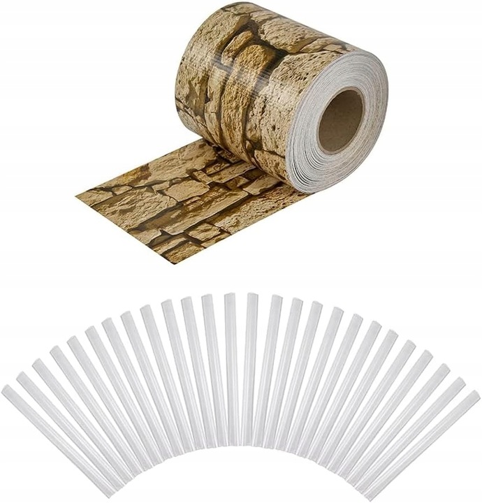 Amazon Basics Taśma Ogrodzeniowa 50 m x 19 cm - kamień piaskowy