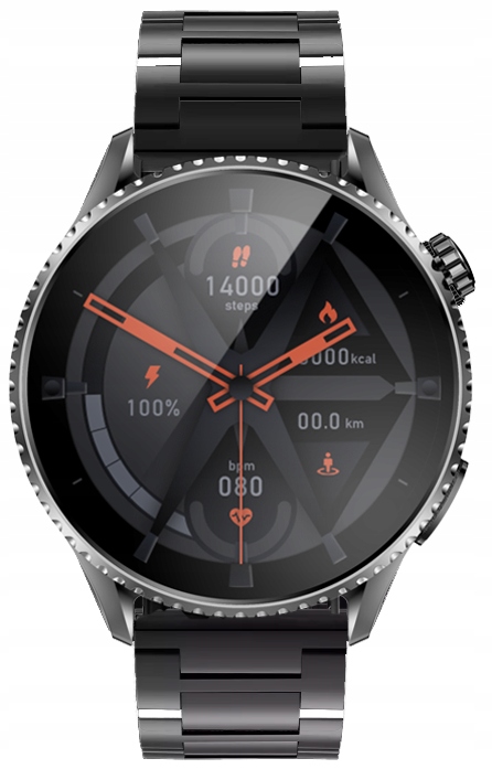 ZEGAREK MĘSKI SMARTWATCH AMOLED EKG DO ROZMÓW GLUKOZA CIŚNIENIE 440 MENU PL