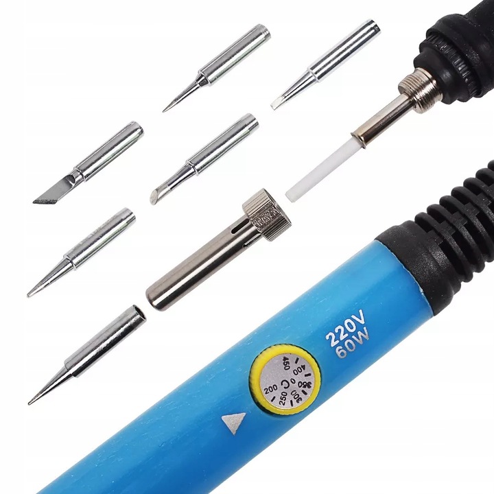 ZESTAW LUTOWNICZY LUTOWNICA PRECYZYJNA KOLBOWA Z REGULACJĄ TEMPERATURY 60W