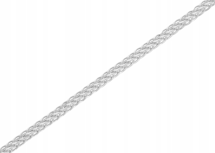SREBRNY ŁAŃCUSZEK SPLOT LISI OGON PRÓBA 925 NA PREZENT GRAWER 55 cm