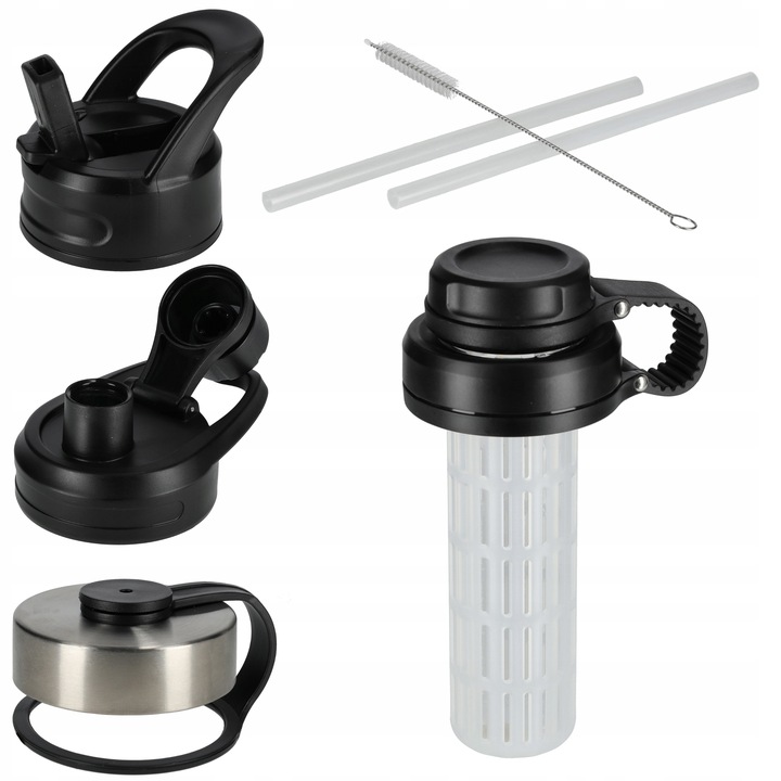 BIDON KUBEK TERMICZNY 532ML TERMOS STALOWY NA KAWĘ HERBATĘ BUTELKA PREMIUM