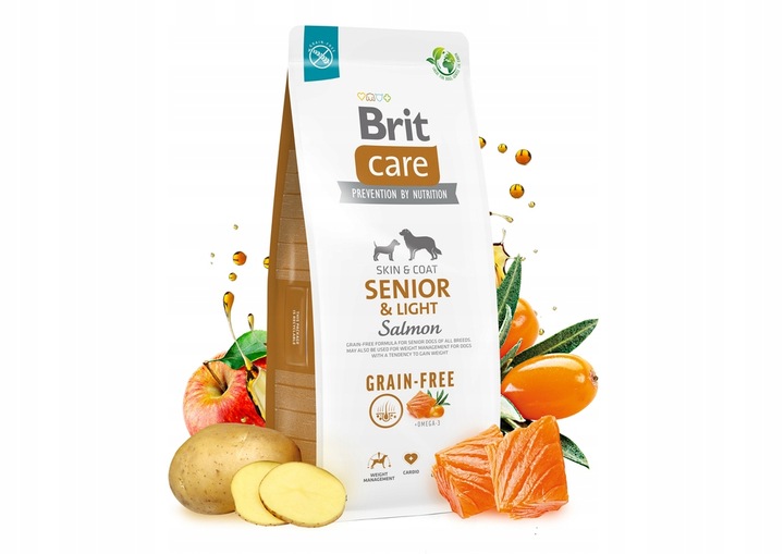 BRIT CARE Senior & Light Salmon 12kg