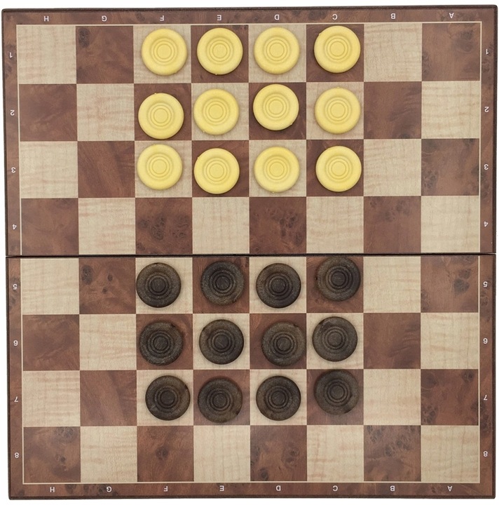 SZACHY WARCABY MAGNETYCZNE KLASYCZNE 2W1 GRA LOGICZNA