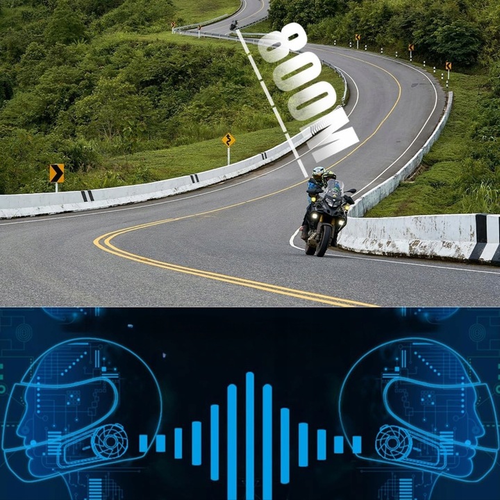 INTERKOM MOTOCYKLOWY BLUETOOTH MAXTO MX1 | BLUETOOTH|POLSKI LEKTOR