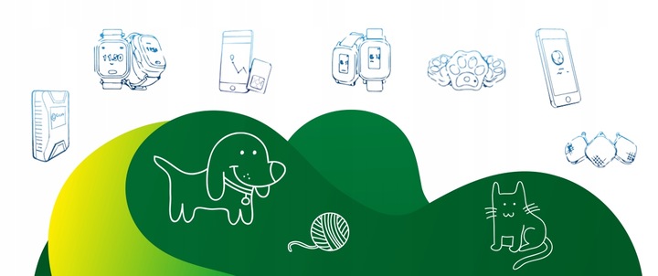 CALMEAN Pet Tracker Mini + obroża S/M GPS dla Psa